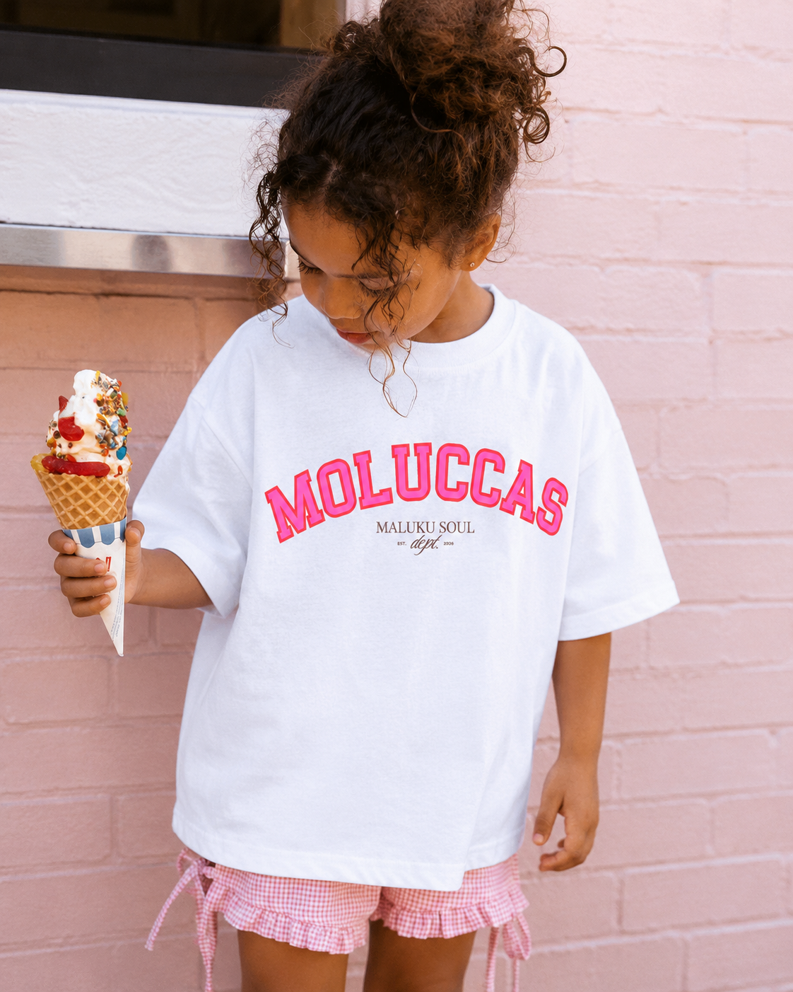Moluccas Kids T-Shirt - Pink